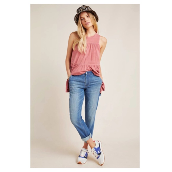 ANTHROPOLOGIE Georgia Tiered Babydoll Tunic Size Small - Picture 4 of 13